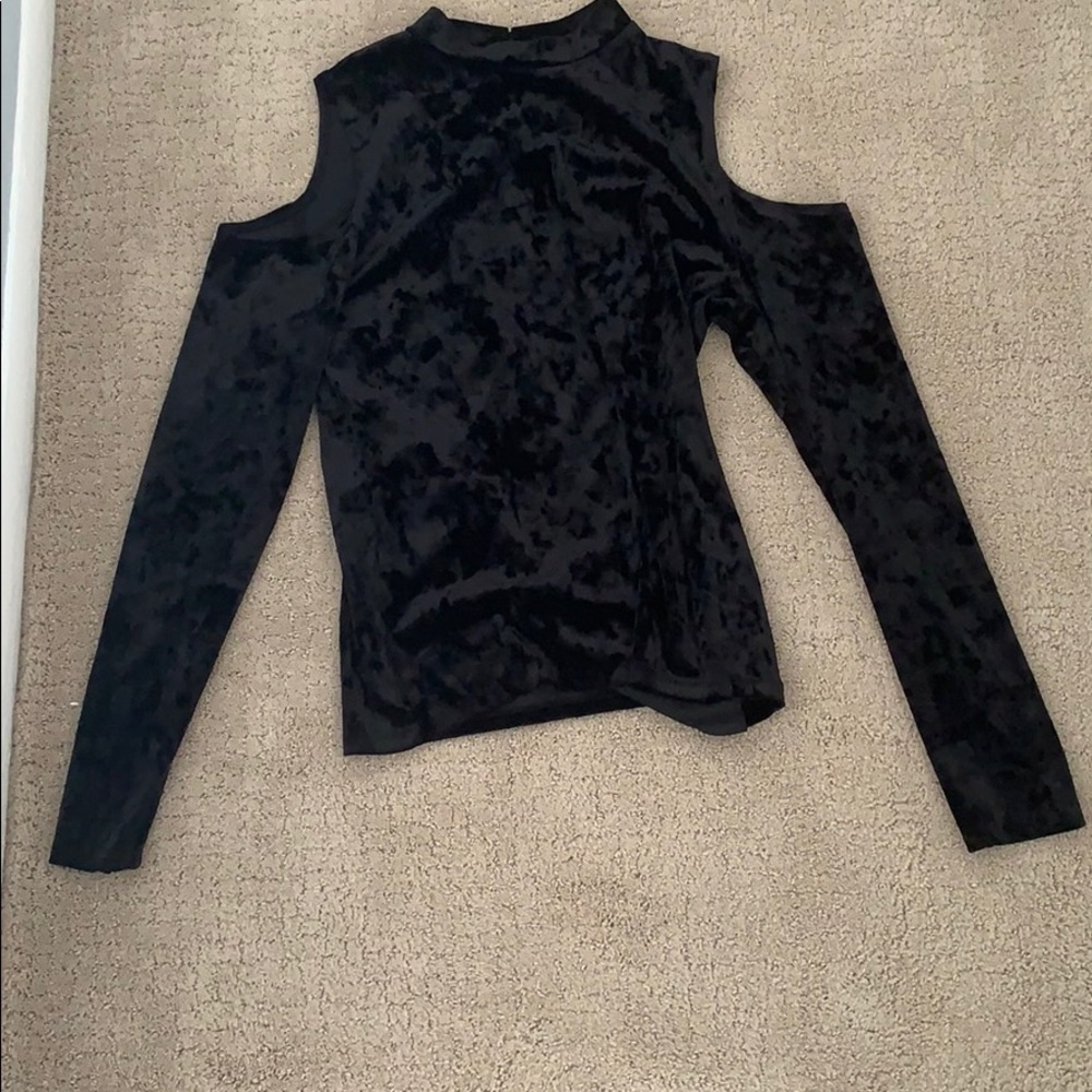 Mossimo Supply Co. Shoulder cut velvet long sleeve